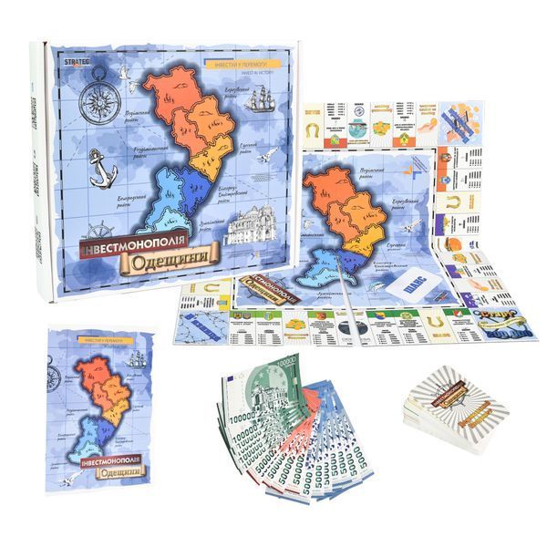 Настільна гра Strateg Інвестмонополія Одещини українською мовою (30496) 9871 фото