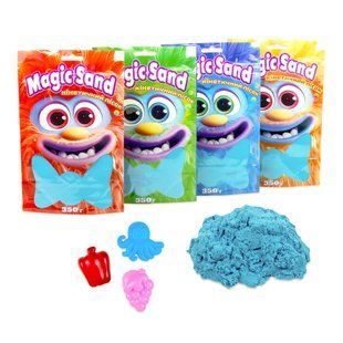 Кінетичний пісок Strateg Magic&nbsp;sand&nbsp;в&nbsp;пакеті&nbsp;39402-3&nbsp;блакитний,&nbsp;0,350&nbsp;кг 9160 фото