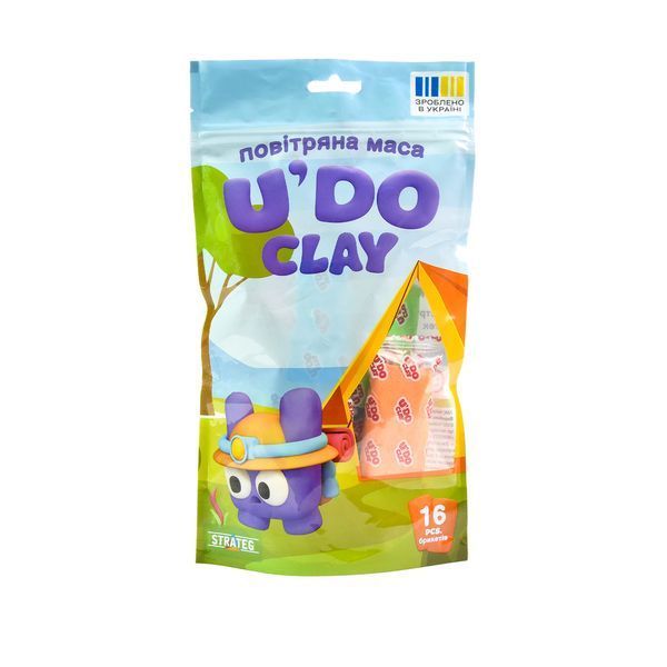 Набір для творчості "U'DO Clay 16 шт." Strateg (30879) 11791 фото