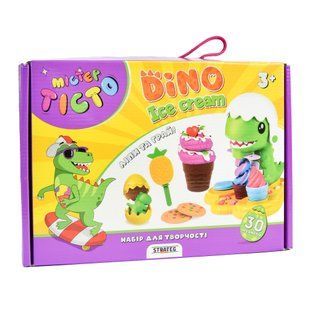 Набір для творчості Містер тісто Dino Ice Cream Strateg українською мовою (41024) 9478 фото