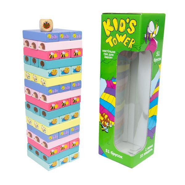 Гра Strateg Kid's Tower дженга українською мовою (30863) 3011 фото